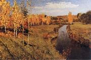 Levitan, Isaak Golden Autumn USA oil painting artist